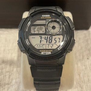 Casio salarms stainless steel men’s watch